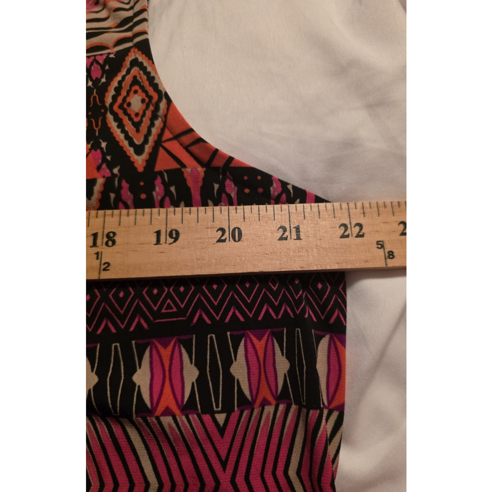 Cato Women's Tribal Polyester Round Neck Sleeveless Casual Top Blouse Size XL - Picture 8 of 10